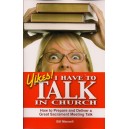 Yikes! I Have to Talk in Church